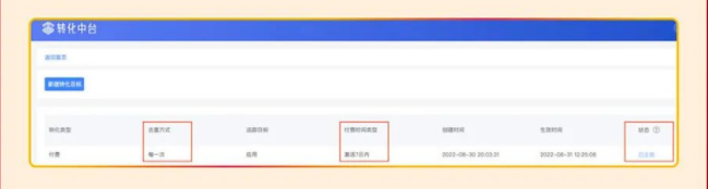 生效后平台转化数、深转数、行业指标的付费等数据均按设置的付费口径披露。
