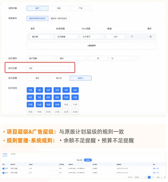 UC广告账户亮点一支持自动化规则 UC广告账户亮点一支持自动化规则