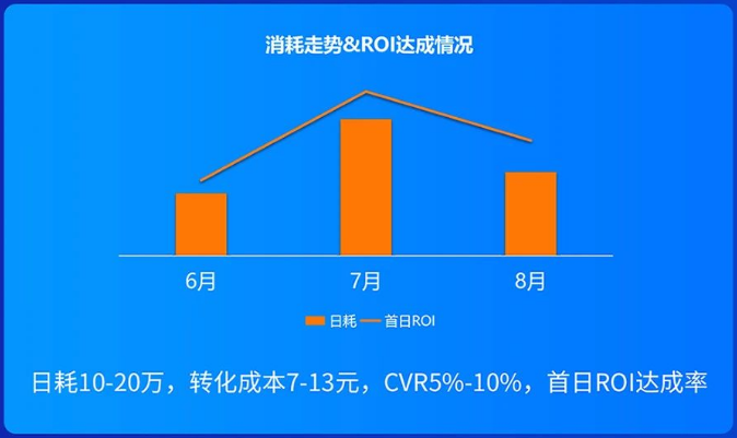 消耗走势&ROI达成情况 消耗走势&ROI达成情况