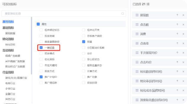 UC广告一键起量产品属性指标 UC广告一键起量产品属性指标